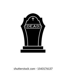 Tombstone icon vector design template