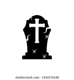 Tombstone icon vector design template