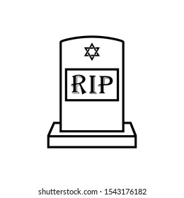 Tombstone icon vector design template