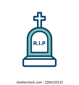 tombstone icon vector design template