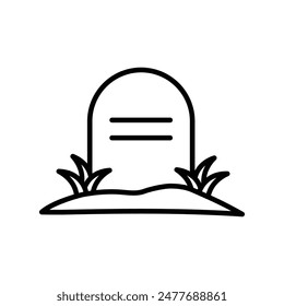 tombstone icon vector design template simple and clean