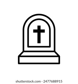 tombstone icon vector design template simple and clean