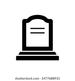 tombstone icon vector design template simple and clean