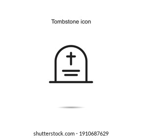 Tombstone icon vector illustration graphic on background