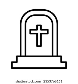 Tombstone icon vector illustration on trendy design