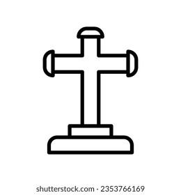 Tombstone icon vector illustration on trendy design