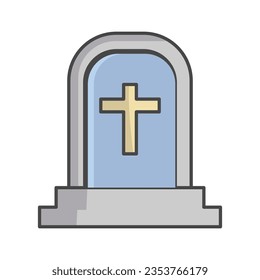 Tombstone icon vector illustration on trendy design