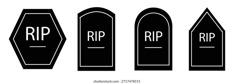 Tombstone Icon Vector Symbol Design Illustration eps10