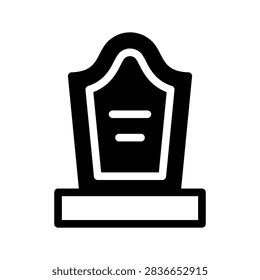 Tombstone Icon Vector Symbol Design Illustration