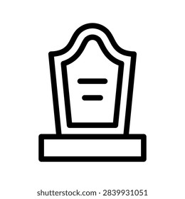 Tombstone Icon Vector Symbol Design Illustration