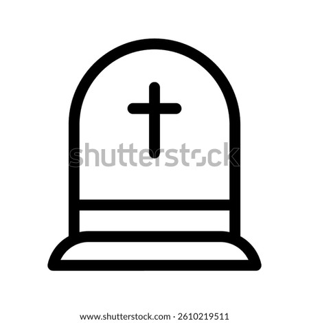 Tombstone Icon Vector Symbol Design Illustration