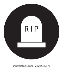 tombstone icon vector template illustration logo design