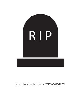 tombstone icon vector template illustration logo design
