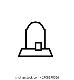 Tombstone icon vectot design template