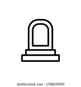 Tombstone icon vectot design template
