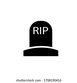 Tombstone icon vectot design template