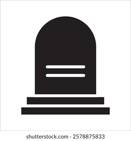 tombstone icon with white background