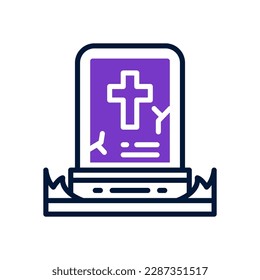 tombstone icon for your website, mobile, presentation, and logo design.