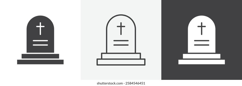 Tombstone icons graphics pack vectors.