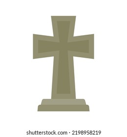Tombstone isolated on white background