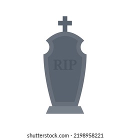 Tombstone isolated on white background