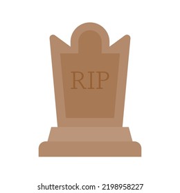 Tombstone isolated on white background