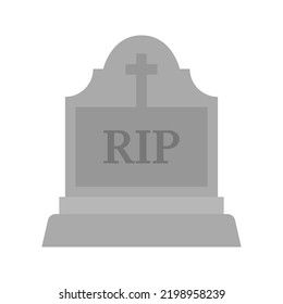 Tombstone isolated on white background