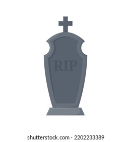 Tombstone isolated on white background