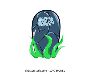 tombstone as a symbol of death in the grave