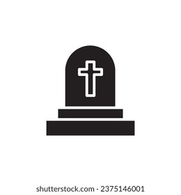 Tombstone vector flat trenndy style illustration on white background..eps
