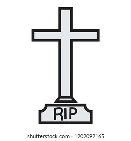 Tombstone vector icon