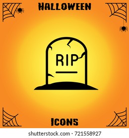 Tombstone vector icon.