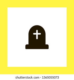 tombstone vector icon. flat design