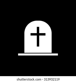 Tombstone vector icon. Grave icon.