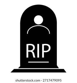tombstone vector icon halloween eps 10