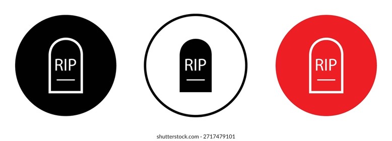 tombstone vector icon halloween eps 10