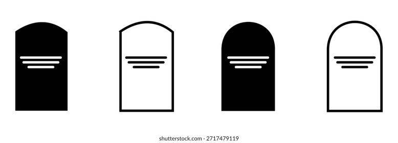 tombstone vector icon halloween eps 10