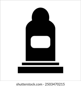 tombstone vector icon line template