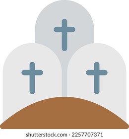 tombstone Vector illustration on a transparent background. Premium quality symmbols. Line Color vector icons for concept and graphic design.