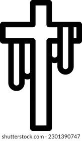 ilustración de tombstone Vector en un fondo transparente. Símbolos de calidad superior. Iconos vectoriales de línea delgada para el diseño de conceptos y gráficos.