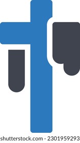 ilustración de tombstone Vector en un fondo transparente. Símbolos de calidad superior. Iconos vectoriales de glifos para diseño de conceptos y gráficos.