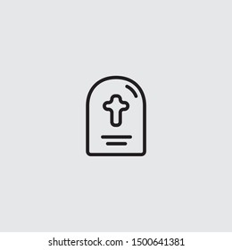 tombstones or cemeteries  icon for mobile concept and web apps icon