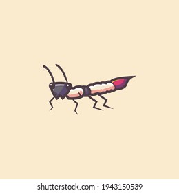 tomcat cartoon. premium insect illustration