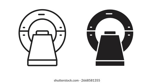 Tomography icon Black and White Vector Graphic