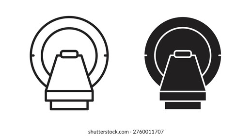 Tomography icon logo set. thin line concept simple icon or design element