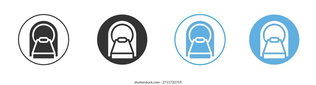 Conjunto de diseño de Plantilla de logotipo de icono de tomografía