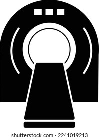 Tomography icon on white background. X-ray electronics sign. MRI scanner symbol. flat style. 