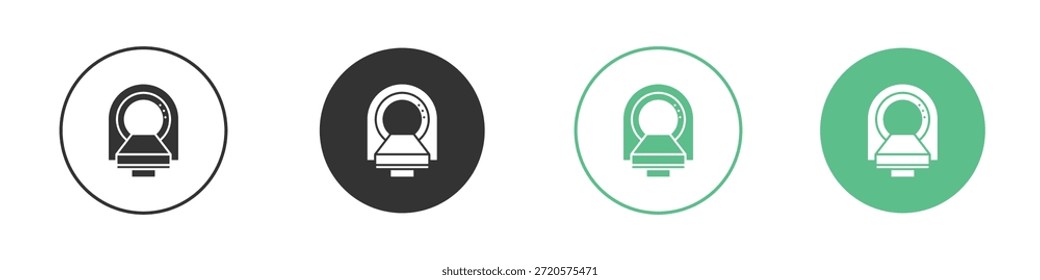 Pictogramas de iconos de tomografía. Vector EPS 10