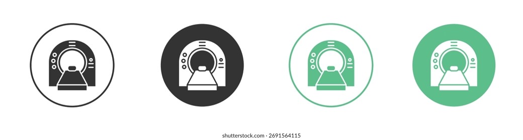 Conjunto de iconos de tomografía. para concepto móvil y Diseño web.