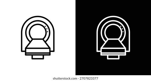 Tomography icon symbol in thin line, outline and stroke style for apps